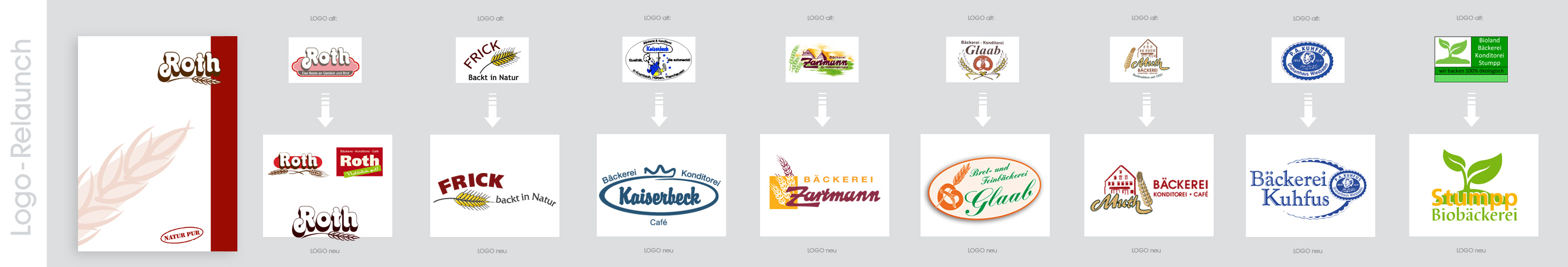 Neugestaltung und Optimierung bestehender Logos